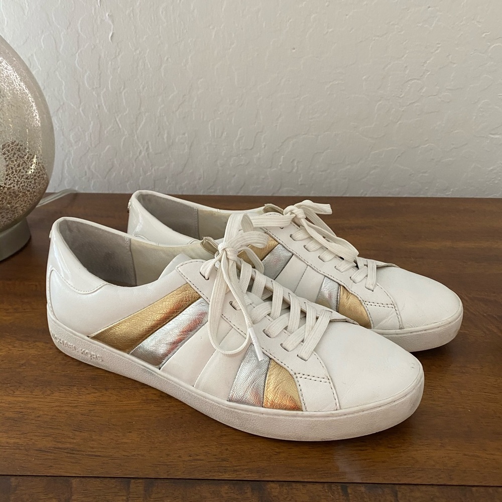 Michael Kors white sneakers